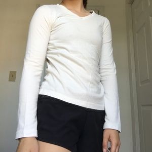Plain white long sleeve